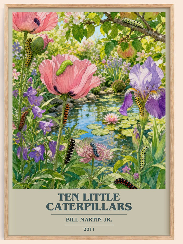 Ten Little Caterpillars Book Cover Poster by Bill Martin Jr.