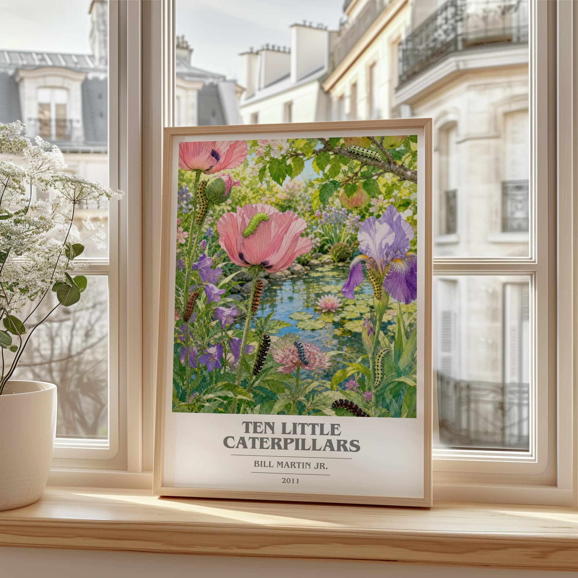 Ten Little Caterpillars book cover poster colour and style options – Bill Martin Jr. book art