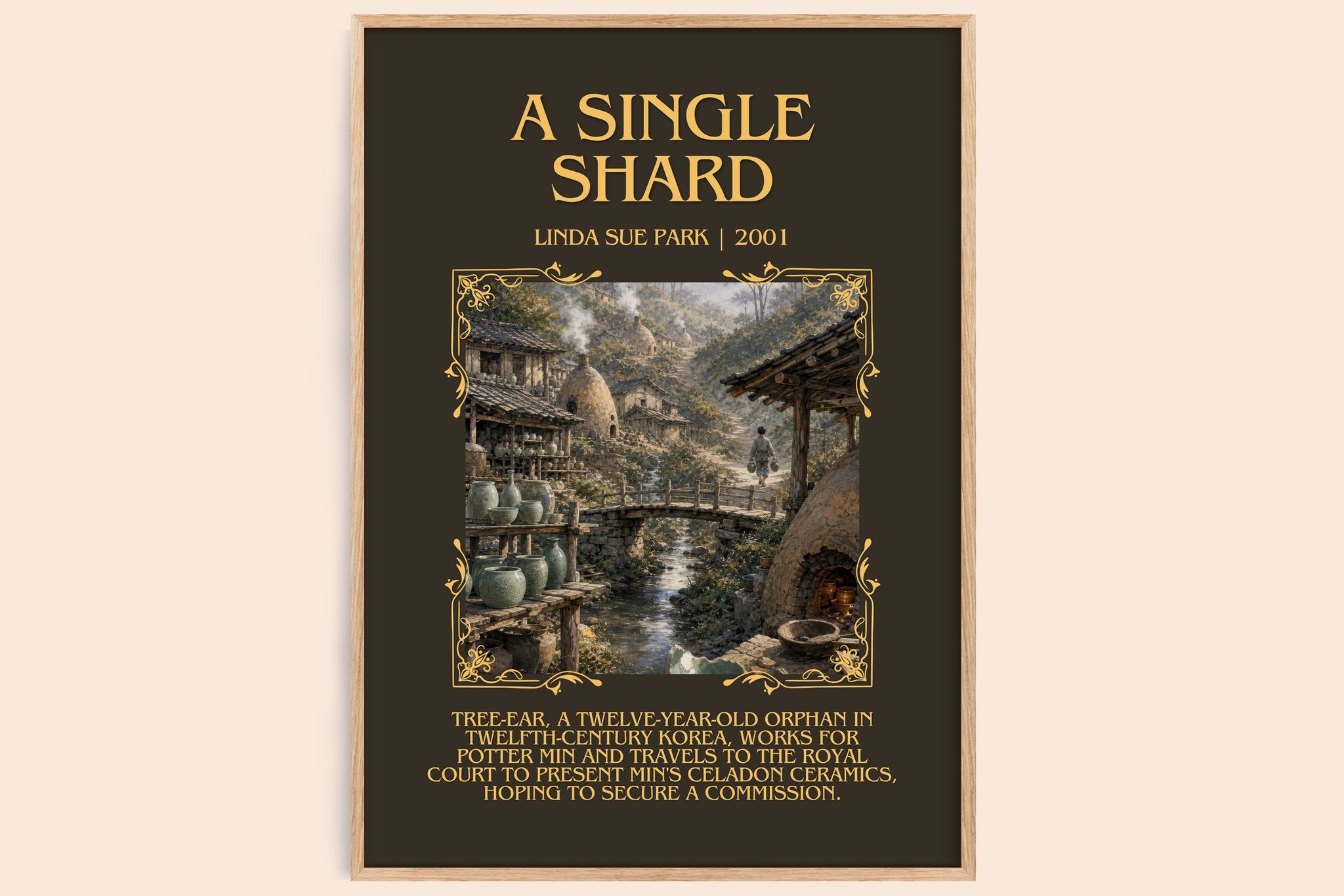 A single shard Minimalist Book Poster by Linda Sue Park