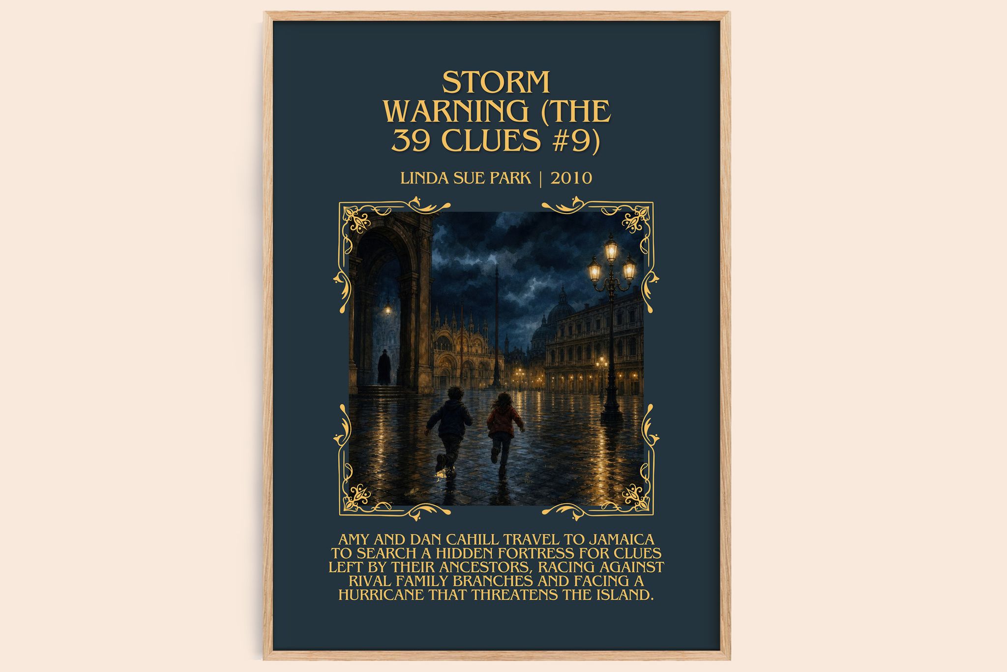 Storm Warning (The 39 Clues #9) Minimalist Book Poster by L. Park