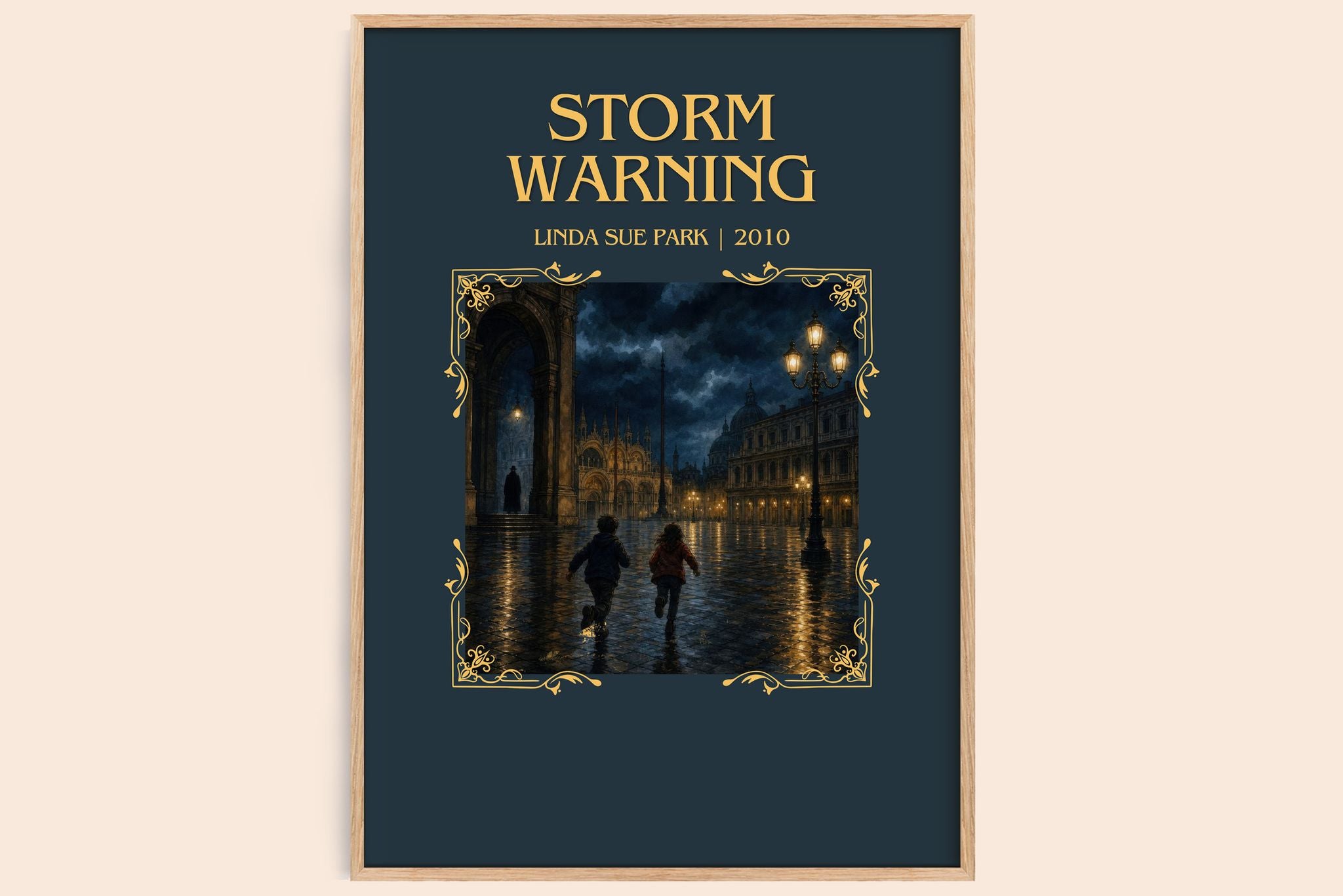 Storm Warning Minimalist Book Poster by L. Park