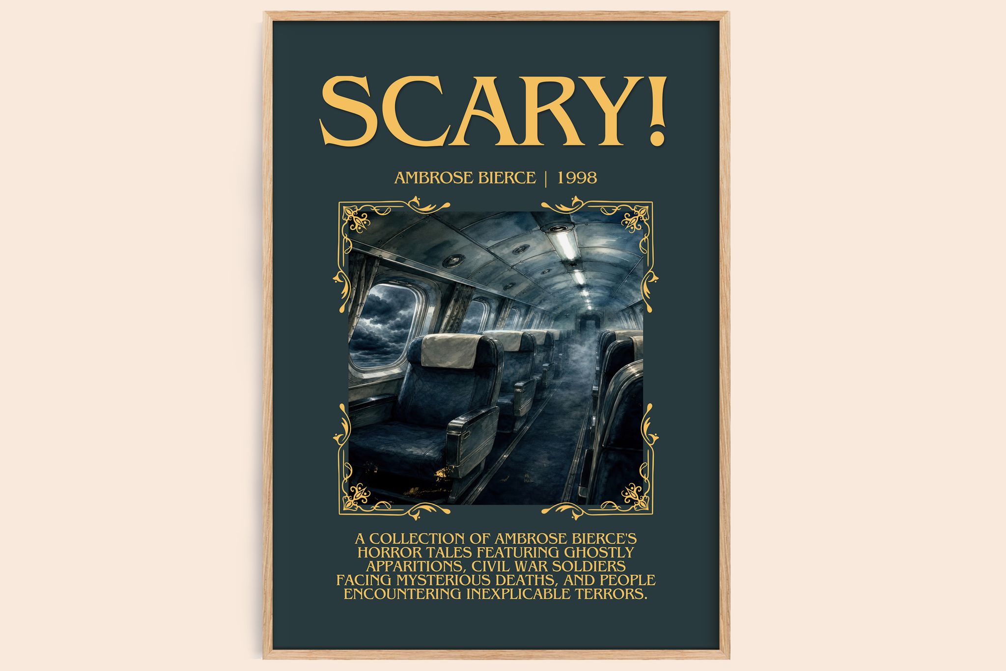 Scary! Minimalist Book Poster by Ambrose Bierce