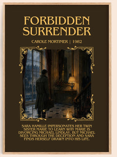Forbidden Surrender Minimalist Book Poster by Carole Mortimer – image 1