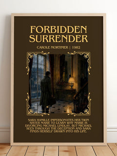 Forbidden Surrender Minimalist Book Poster by Carole Mortimer – image 2