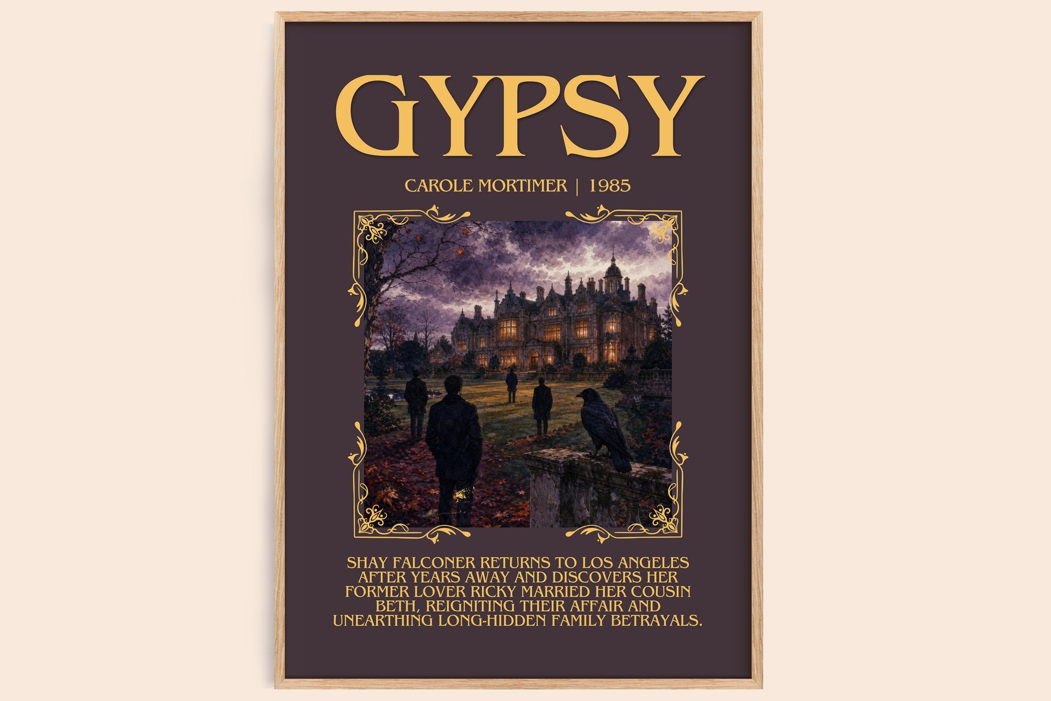 Gypsy Minimalist Book Poster by Carole Mortimer