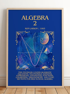 Algebra 2 Minimalist Book Poster by Ron Larson – image 2