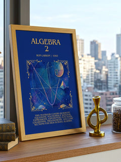Algebra 2 Minimalist Book Poster by Ron Larson – image 3