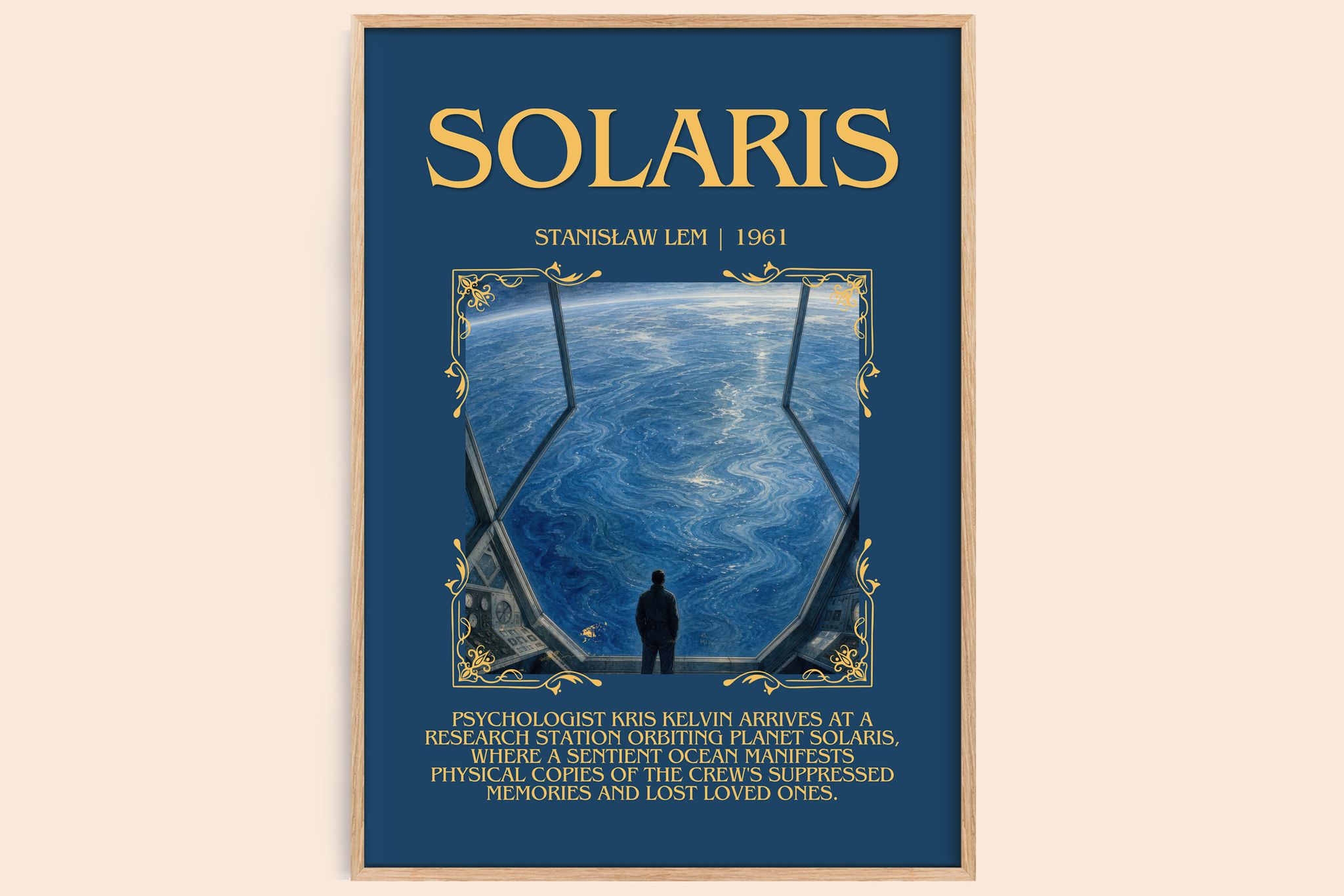 Solaris Minimalist Book Poster by Stanisław Lem