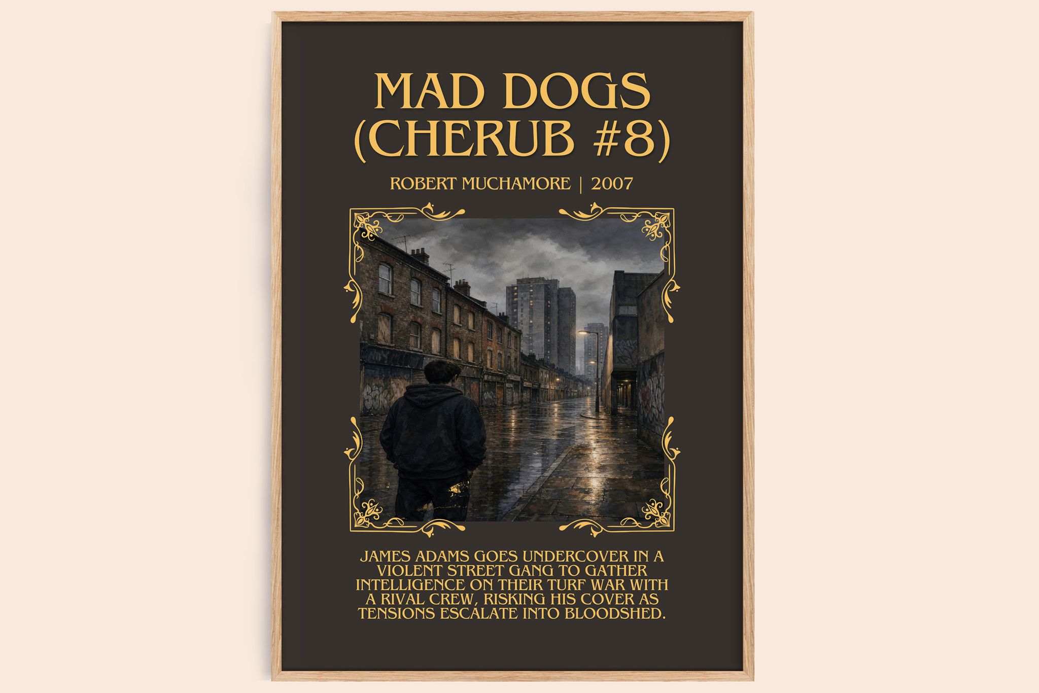 Mad Dogs (CHERUB #8) Minimalist Book Poster by Robert Muchamore