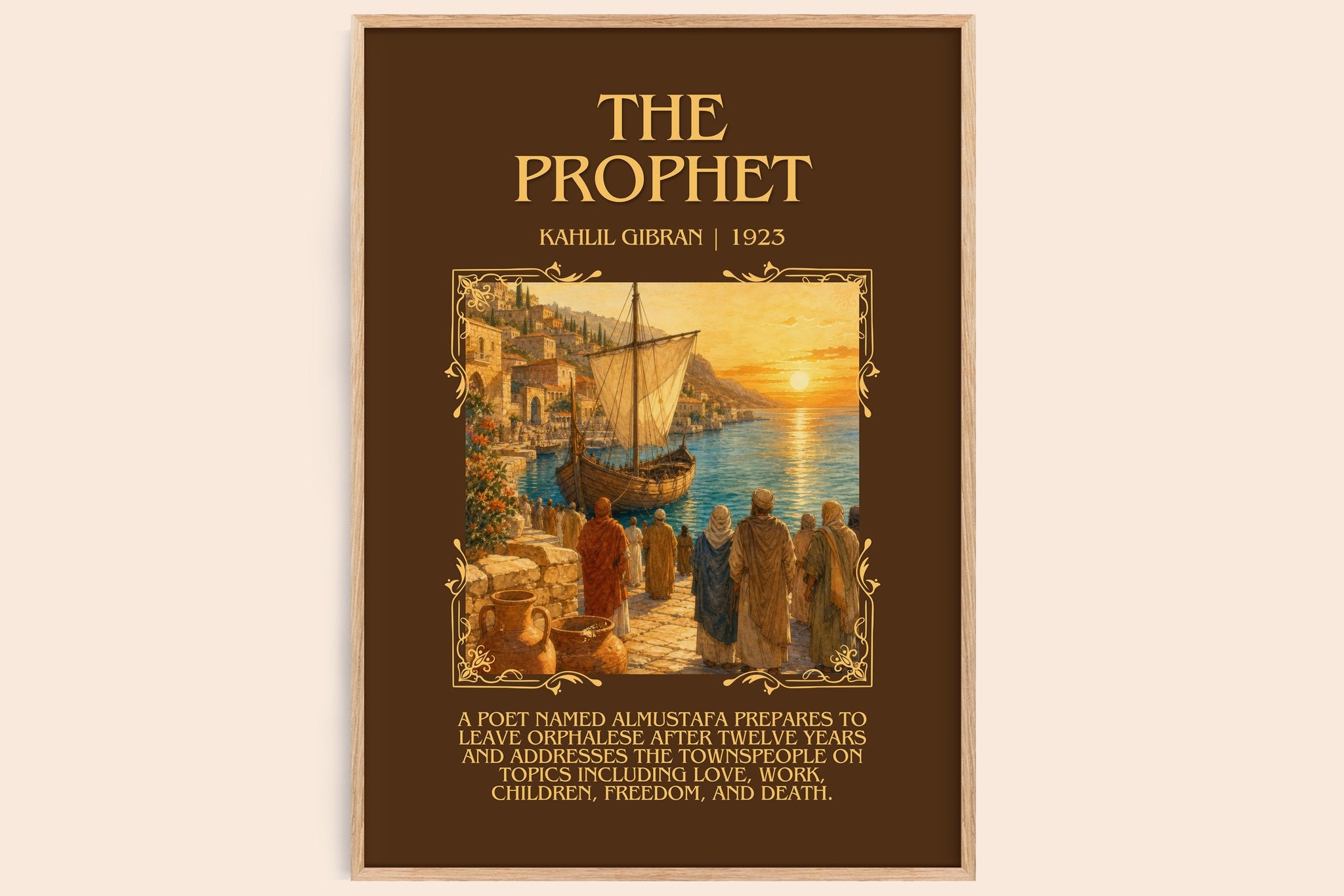 The Prophet Minimalist Book Poster by Kahlil Gibran