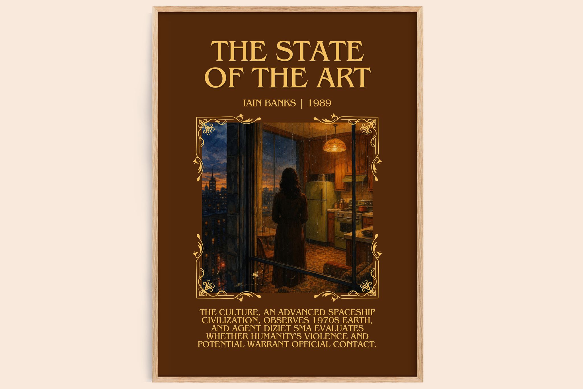 The State of the Art Minimalist Book Poster by Iain Banks