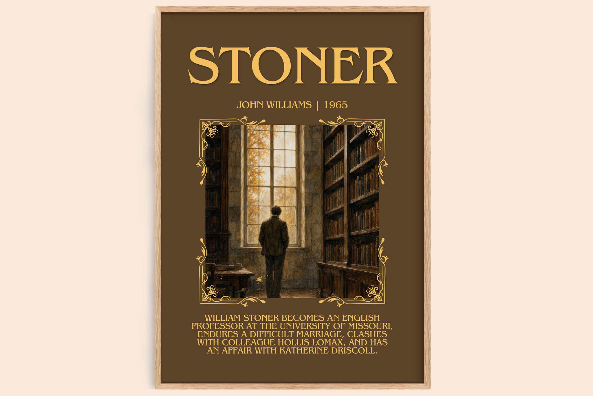 Stoner Minimalist Book Poster by John Williams