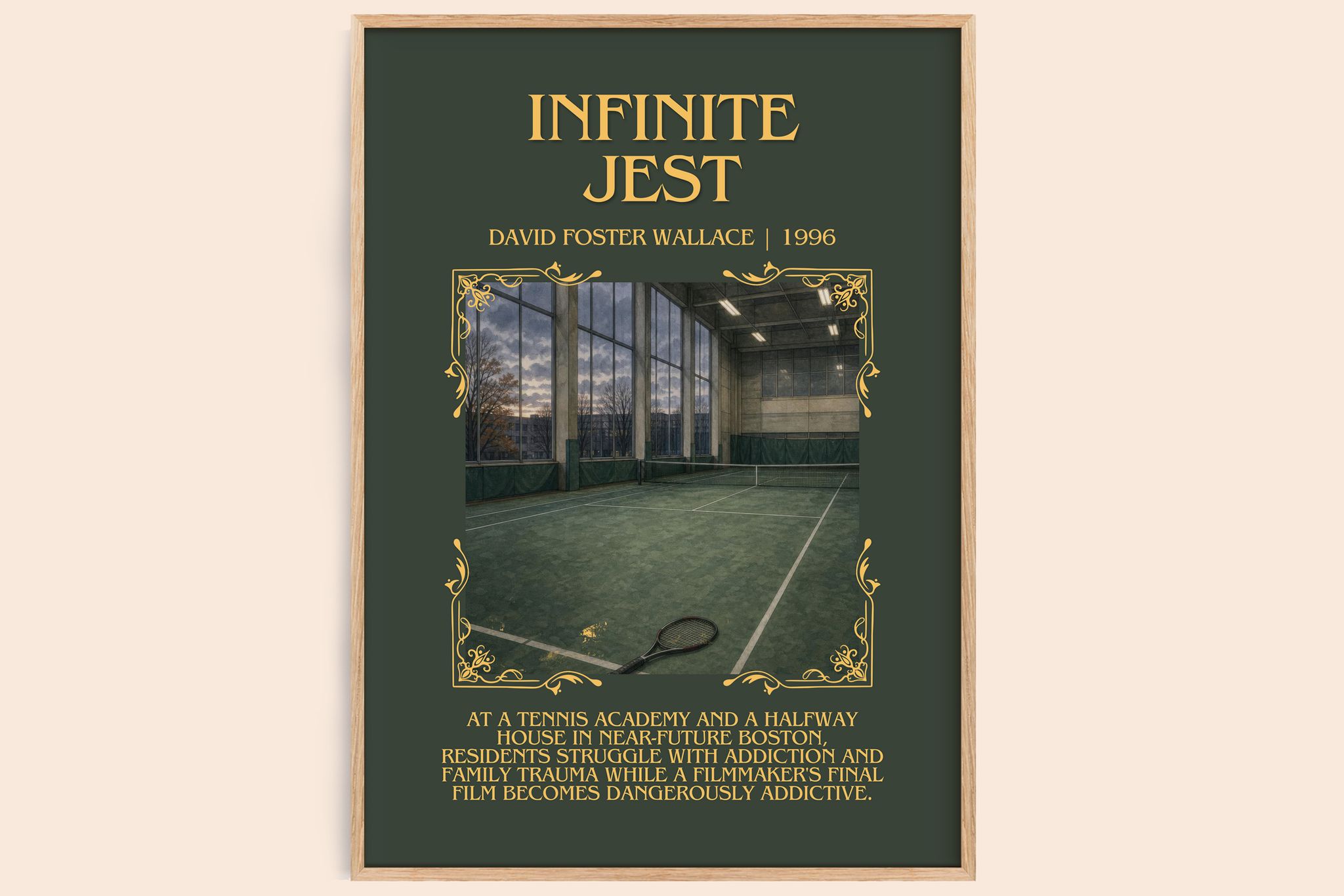 Infinite Jest Minimalist Book Poster by David Foster Wallace