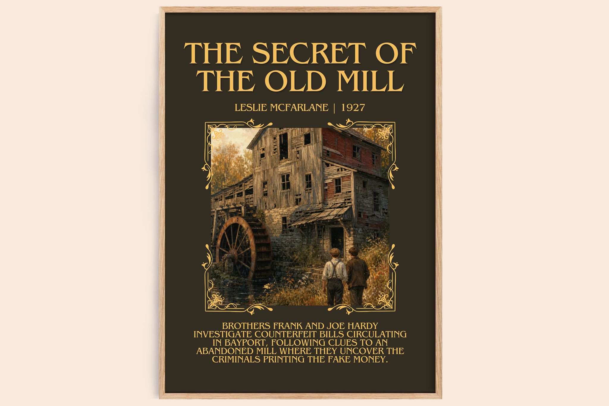 The secret of the old mill Minimalist Book Poster by Leslie McFarlane