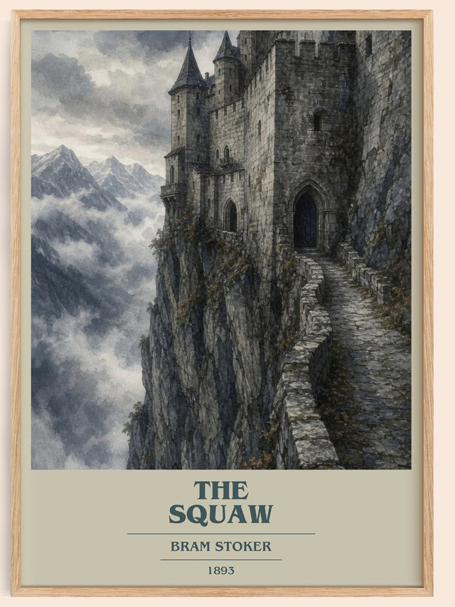 The Squaw Book Cover Poster by Bram Stoker