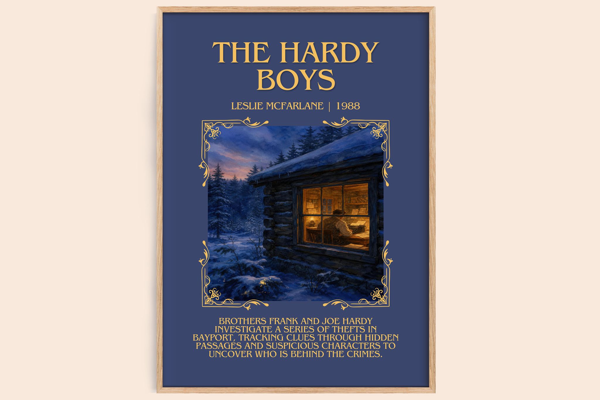 The Hardy boys Minimalist Book Poster by Leslie McFarlane