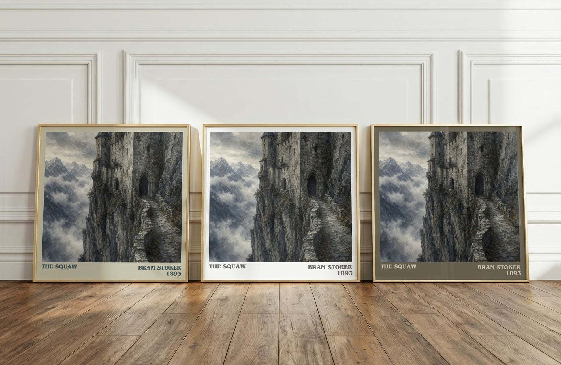 The Squaw literary art print colour and style options – Bram Stoker book art