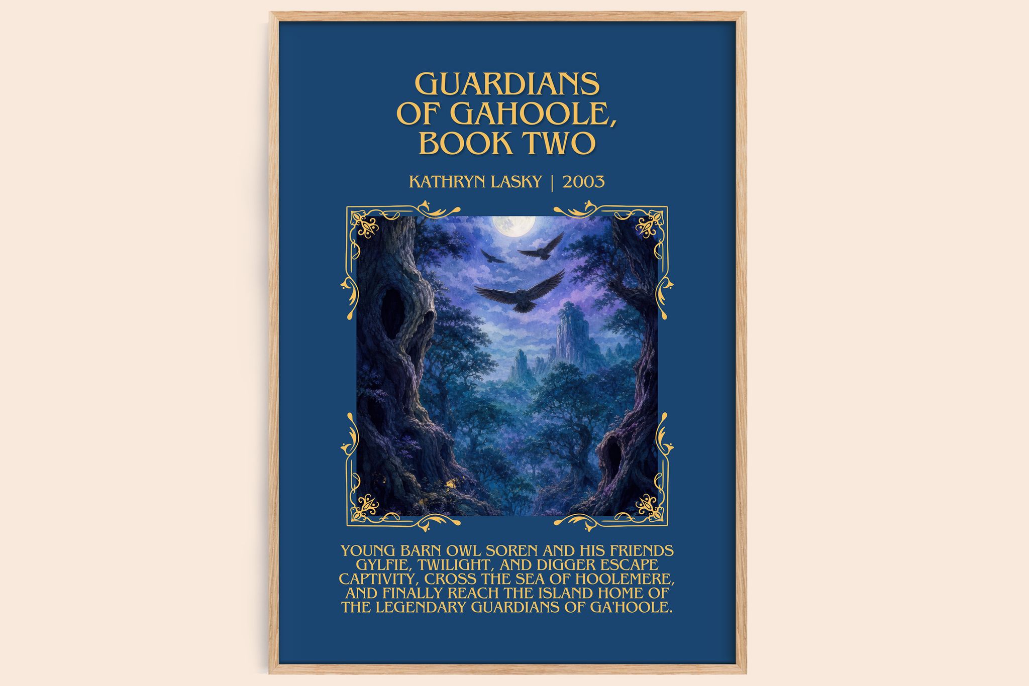 Guardians of GaHoole, Book Two Minimalist Book Poster by Kathryn Lasky