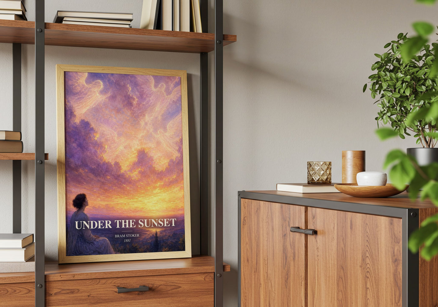 Under The Sunset book watercolour illustration paper finish options – matte satin gloss
