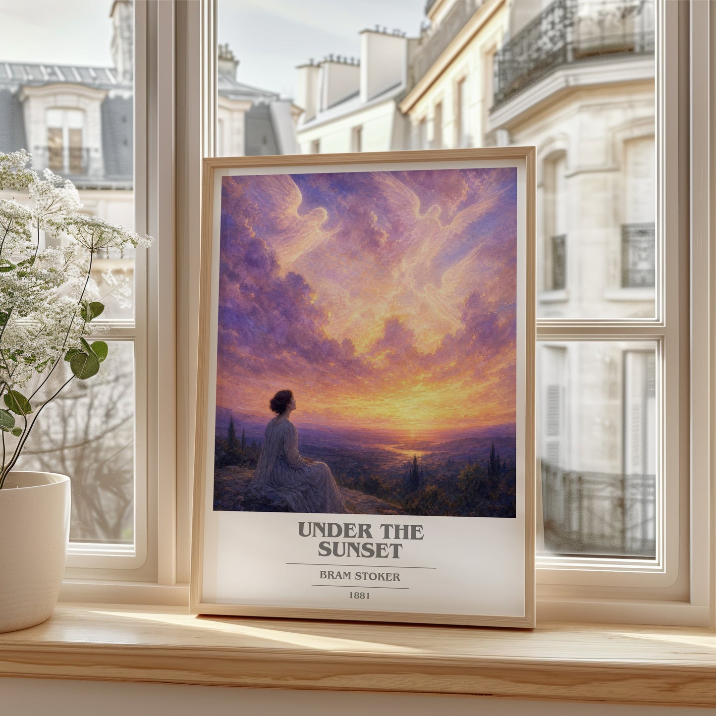 Under The Sunset book cover poster colour and style options – Bram Stoker book art