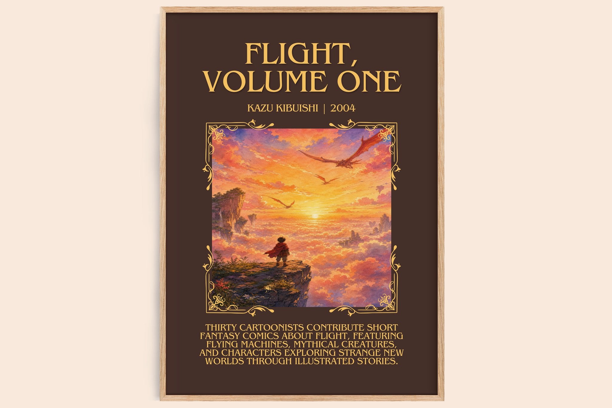 Flight, Volume One Minimalist Book Poster by Kazu Kibuishi