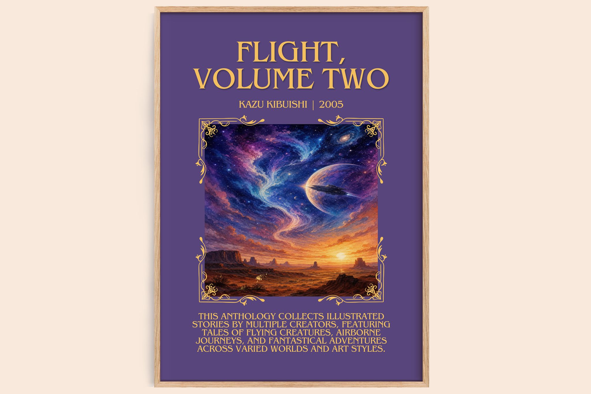 Flight, Volume Two Minimalist Book Poster by Kazu Kibuishi