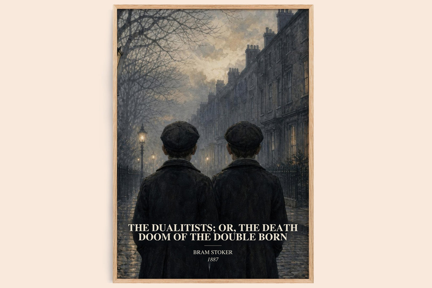 The Dualitists; Or, The Death Doom Of The Double Born bookish book poster by Bram Stoker – framed literary art print