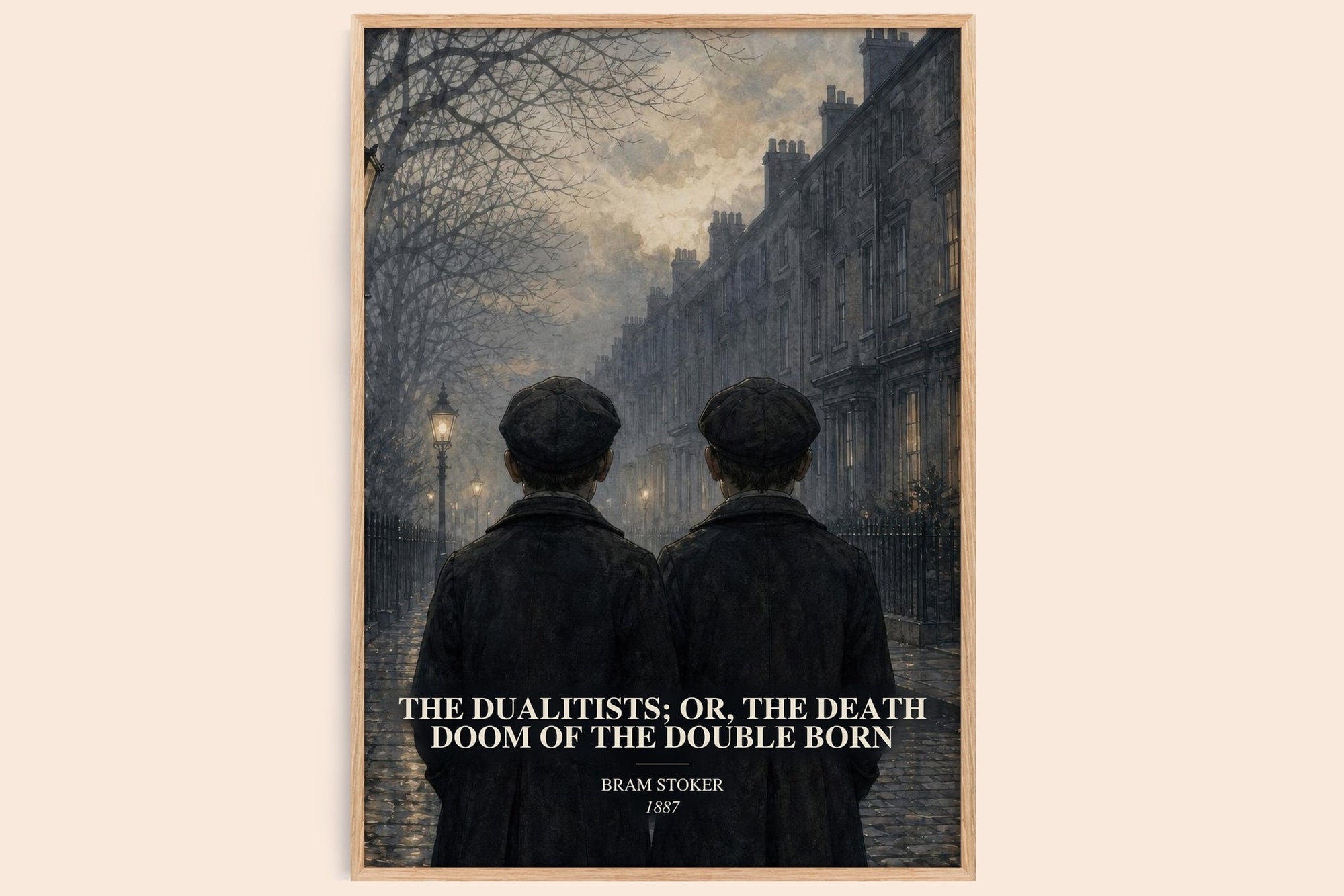 The Dualitists; Or, The Death Doom Of The Double Born watercolour book poster by Bram Stoker – framed literary art print