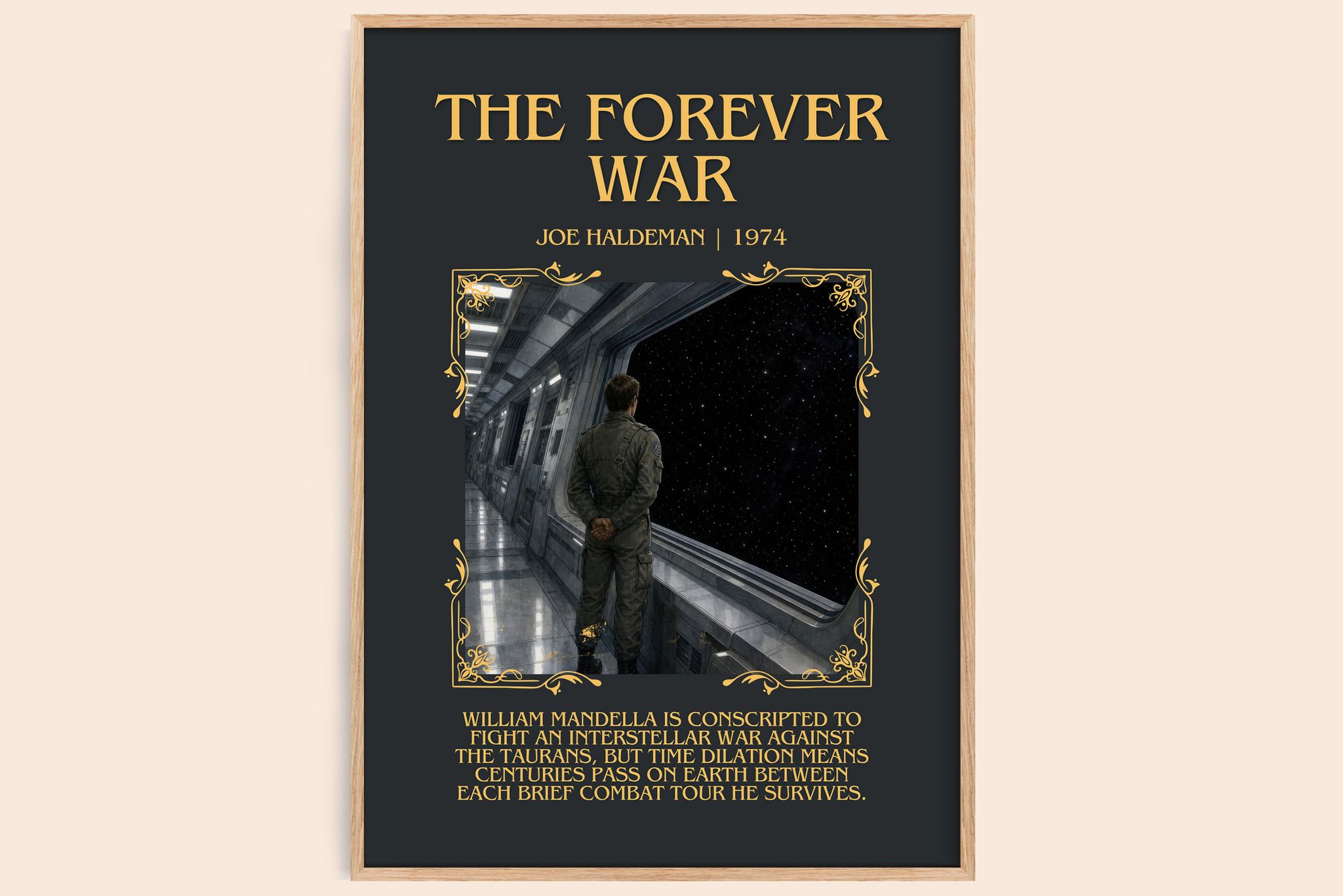 The Forever War Minimalist Book Poster by Joe Haldeman