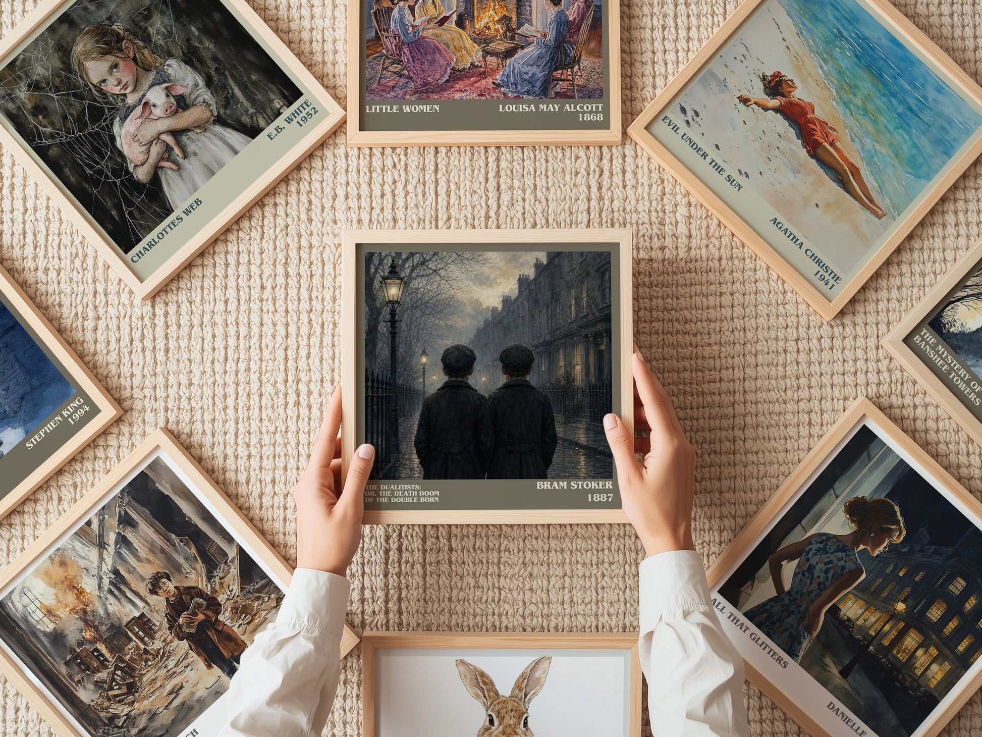 The Dualitists; Or, The Death Doom Of The Double Born literary book poster framed on wall – horror wall art