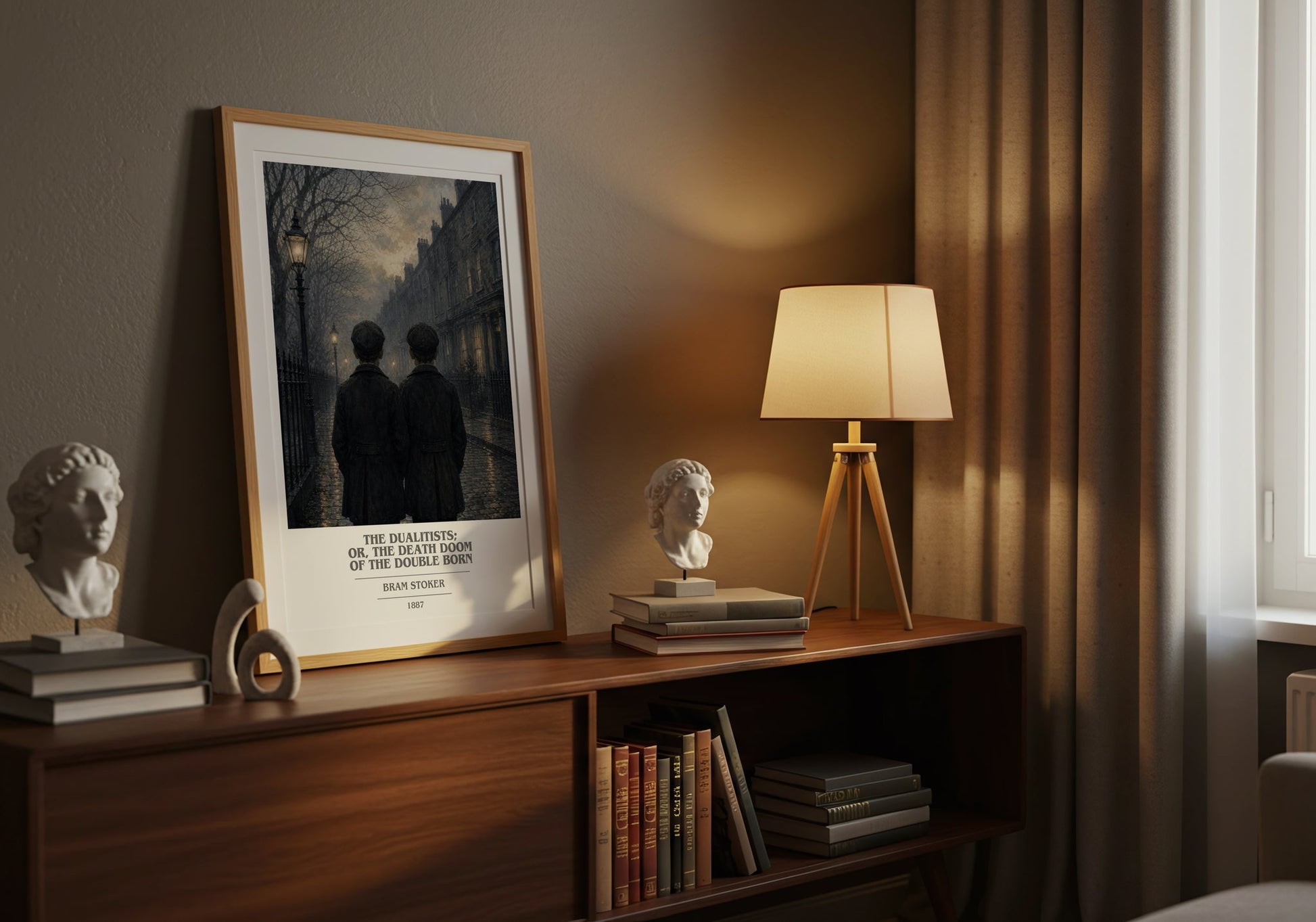The Dualitists; Or, The Death Doom Of The Double Born book cover book poster framed on wall – horror wall art