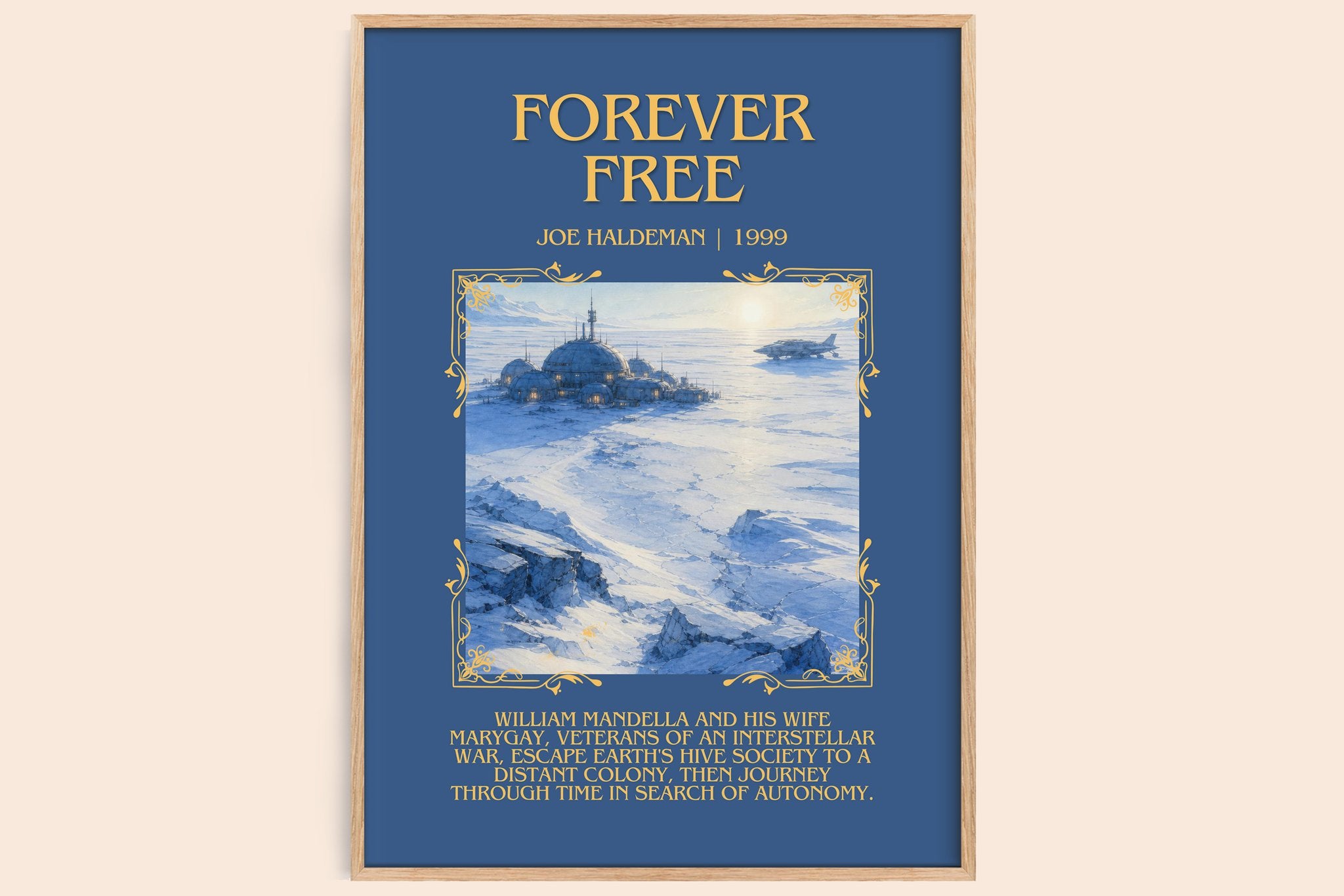Forever free Minimalist Book Poster by Joe Haldeman