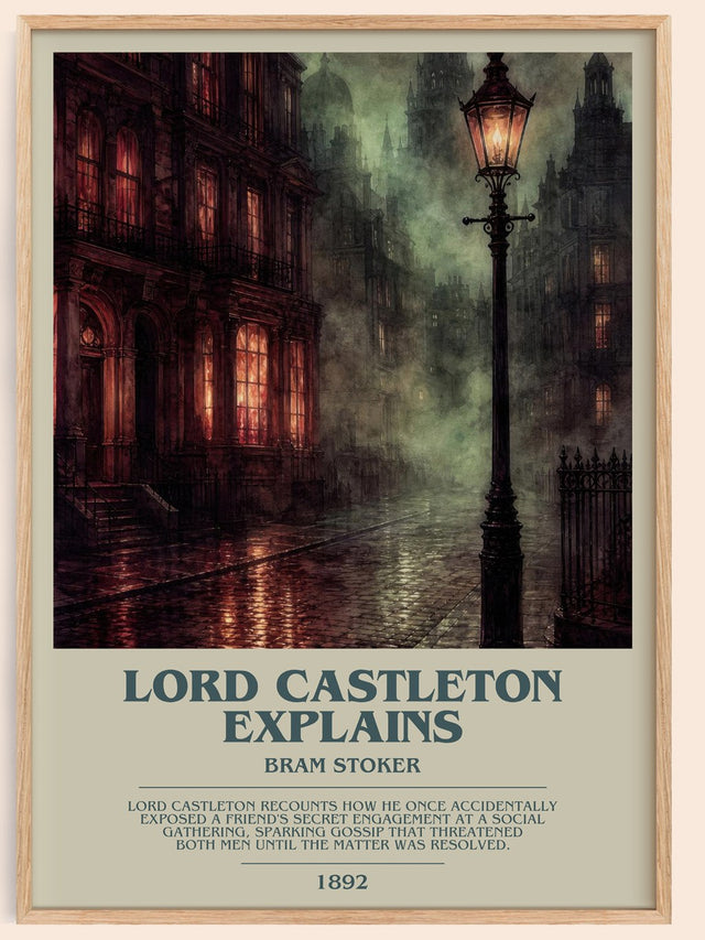 Lord Castleton Explains Bookish Wall Art by Bram Stoker