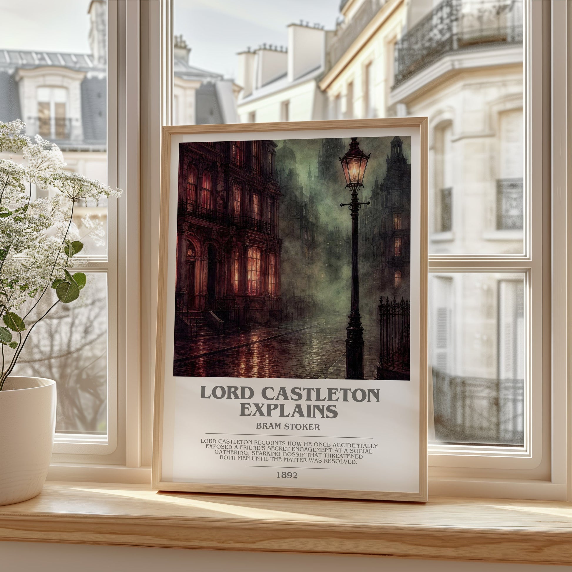 Lord Castleton Explains bookish poster colour and style options – Bram Stoker book art