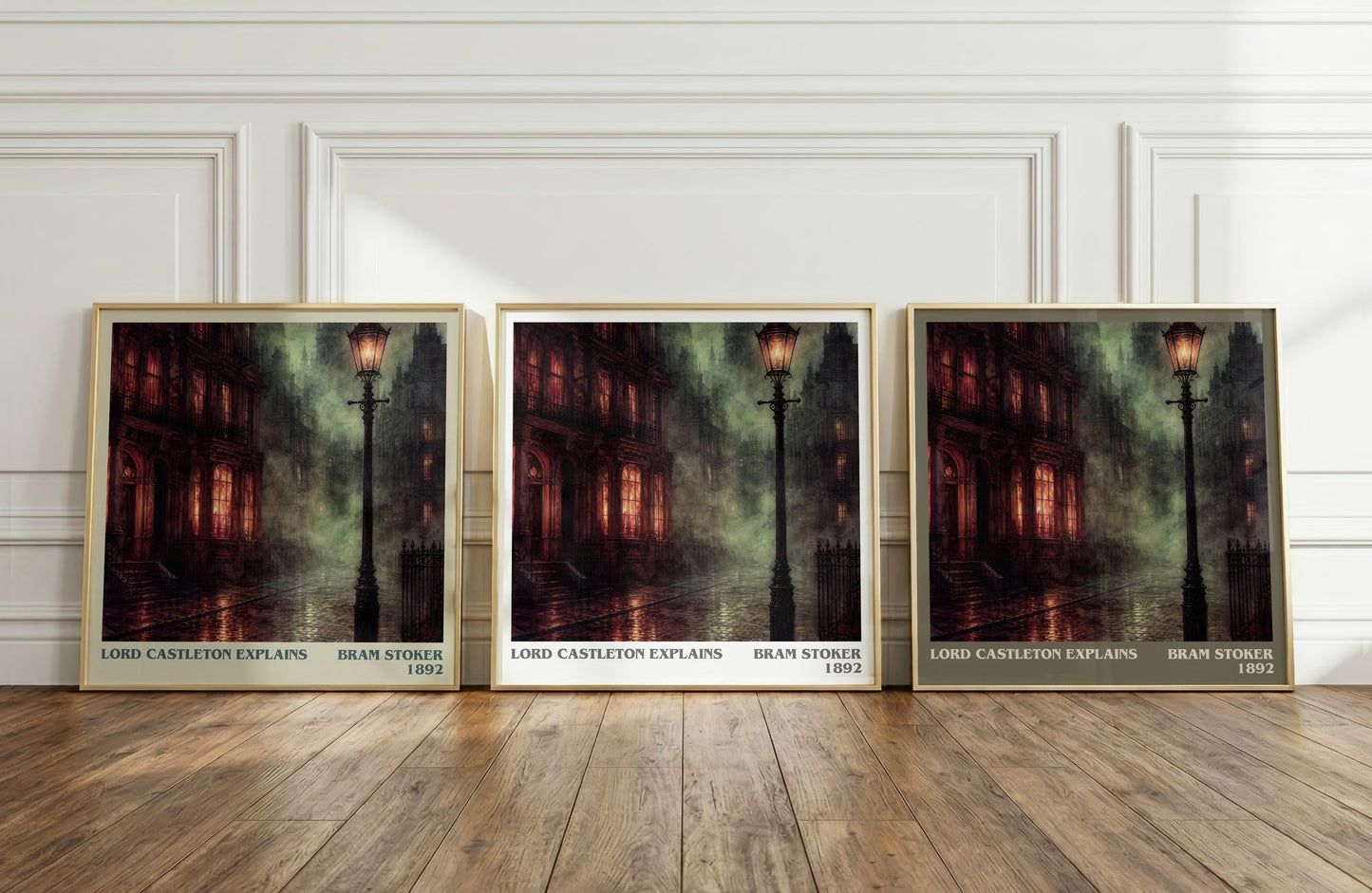 Lord Castleton Explains literary art print colour and style options – Bram Stoker book art