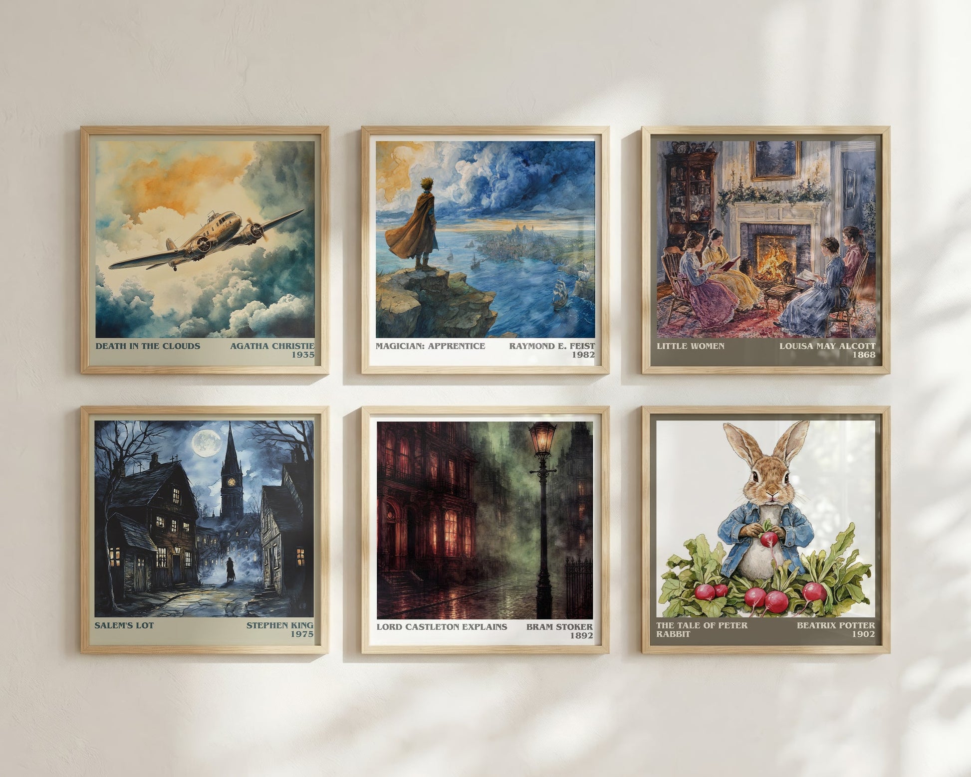 Lord Castleton Explains literary print framed by window – literary home decor