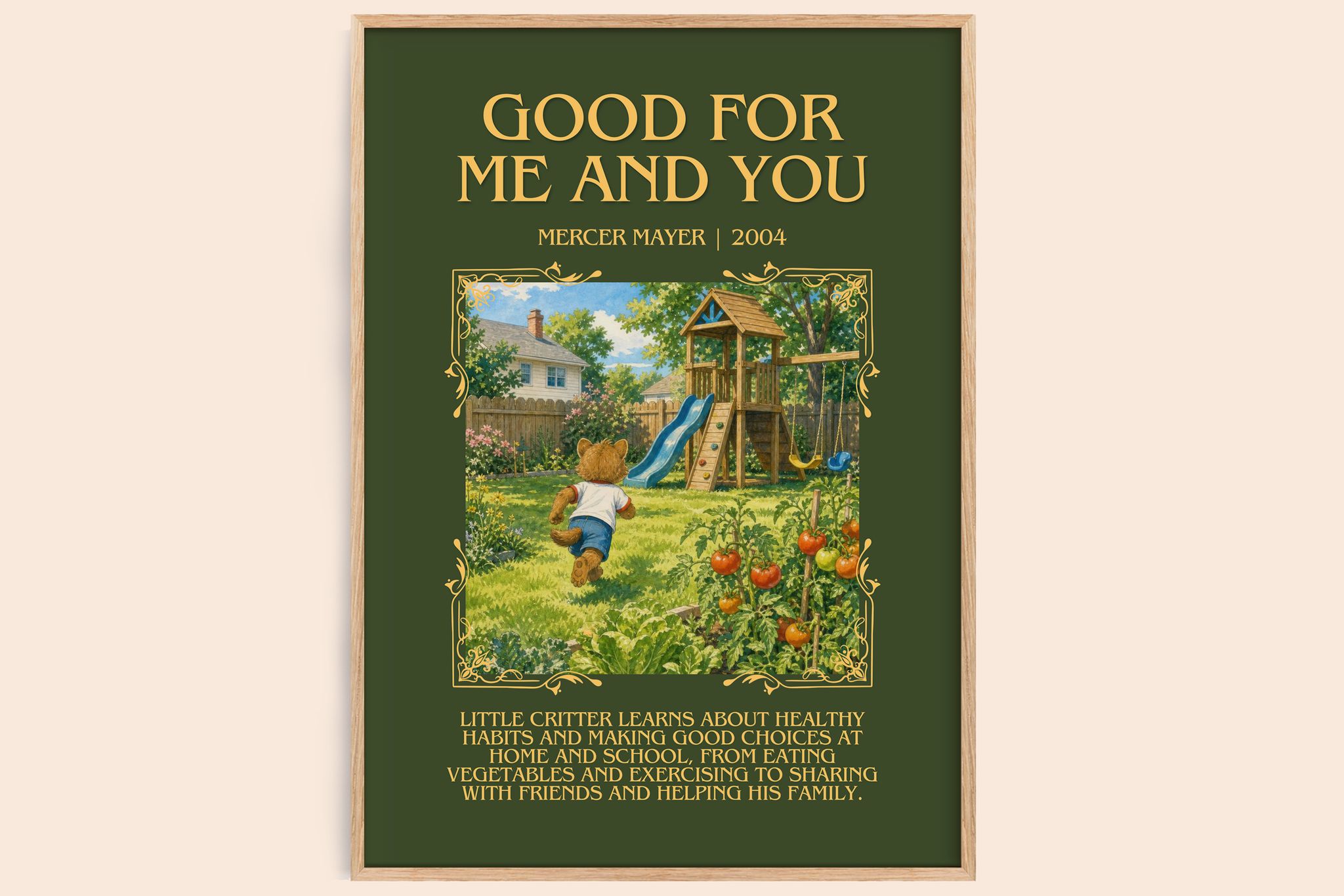 Good for Me and You Minimalist Book Poster by Mercer Mayer