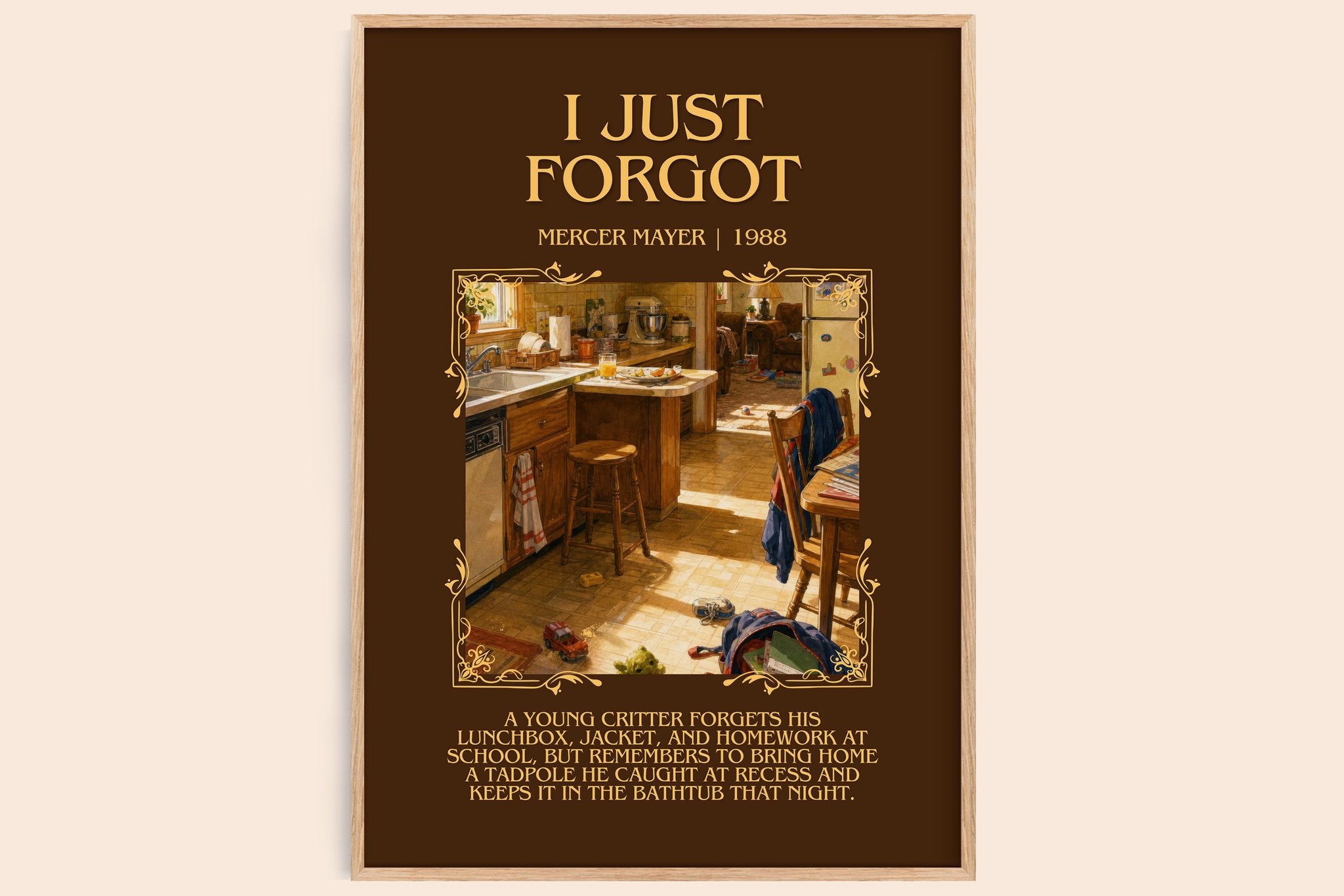 I Just Forgot Minimalist Book Poster by Mercer Mayer