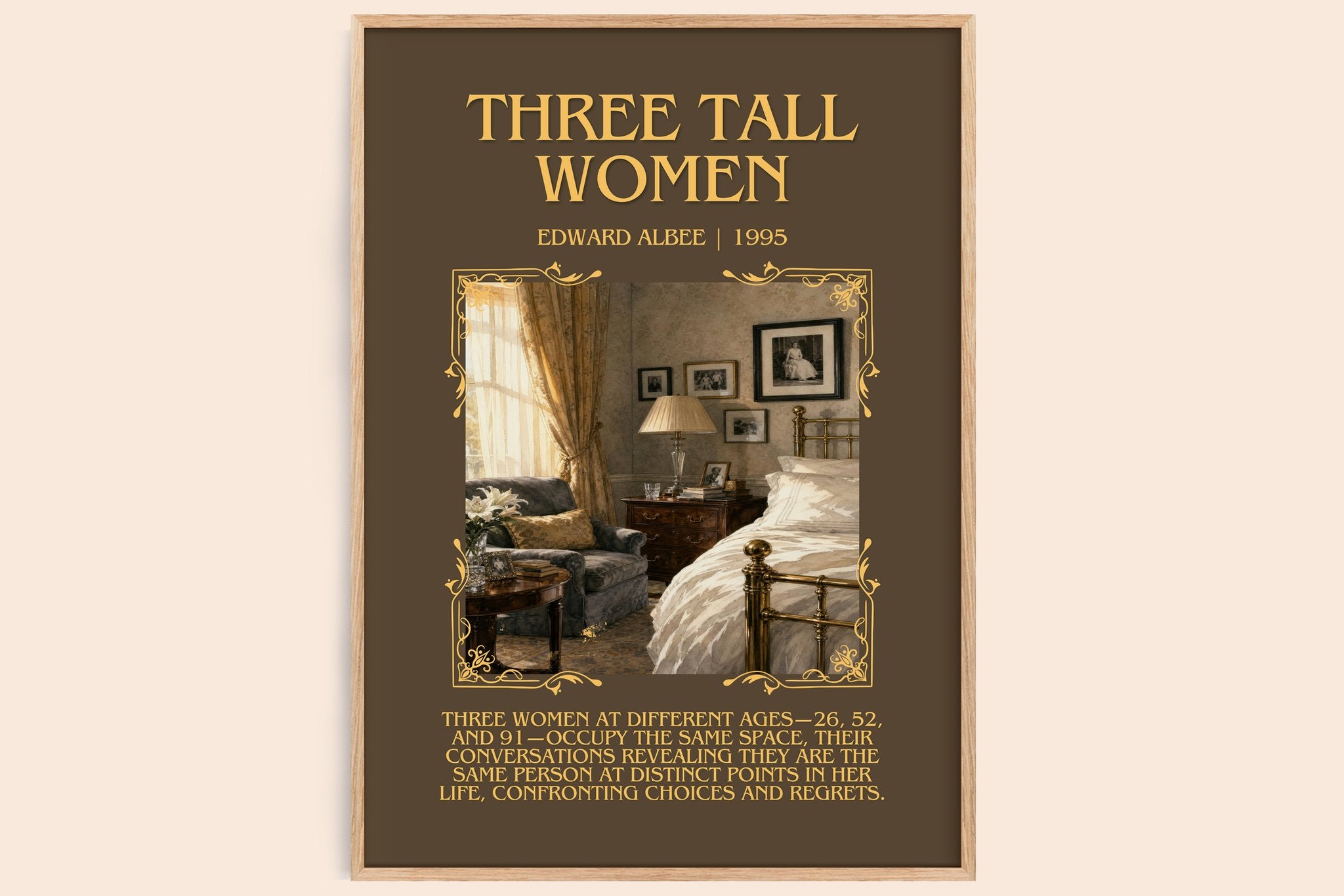 Three tall women Minimalist Book Poster by Edward Albee