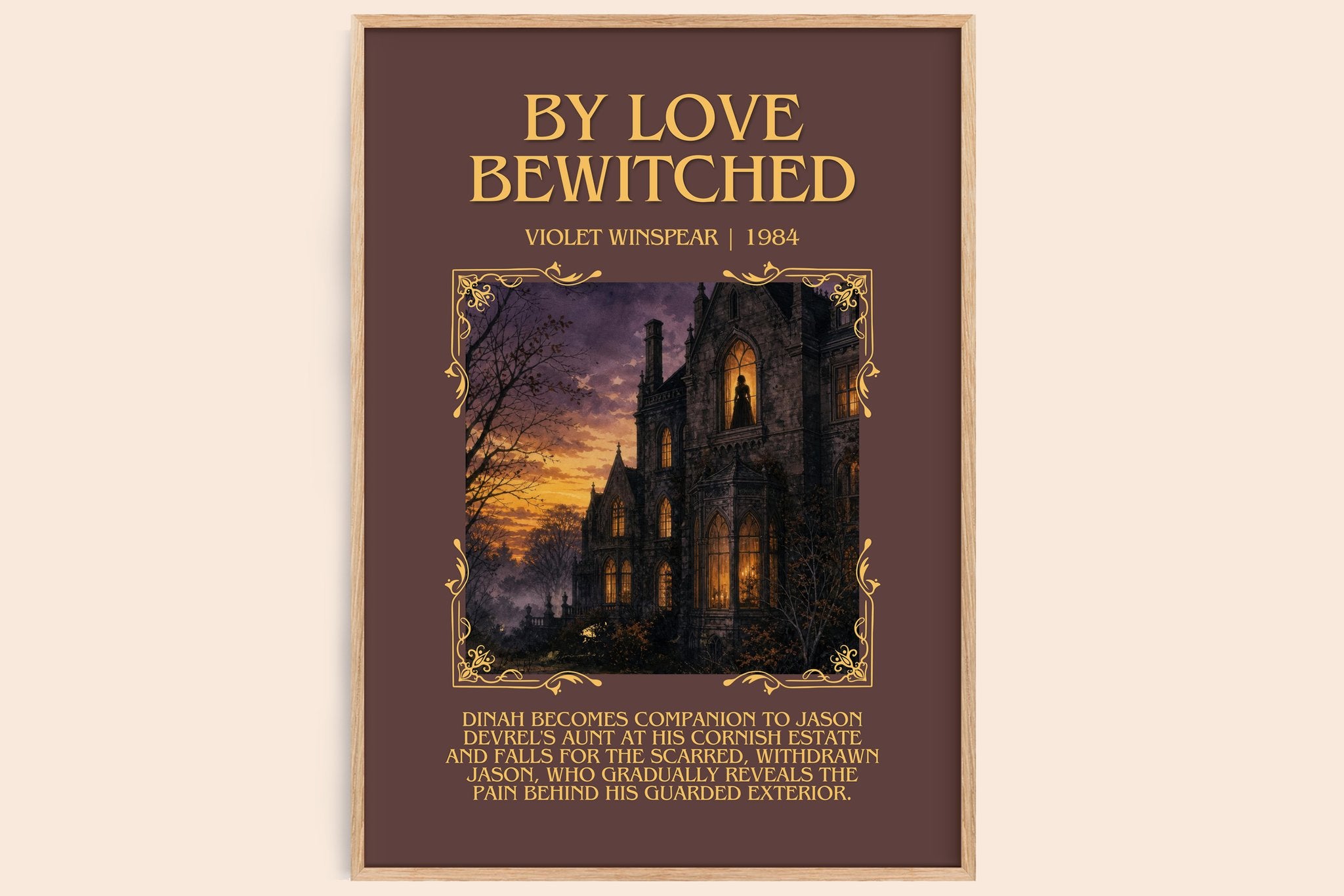 By Love Bewitched Minimalist Book Poster by Violet Winspear
