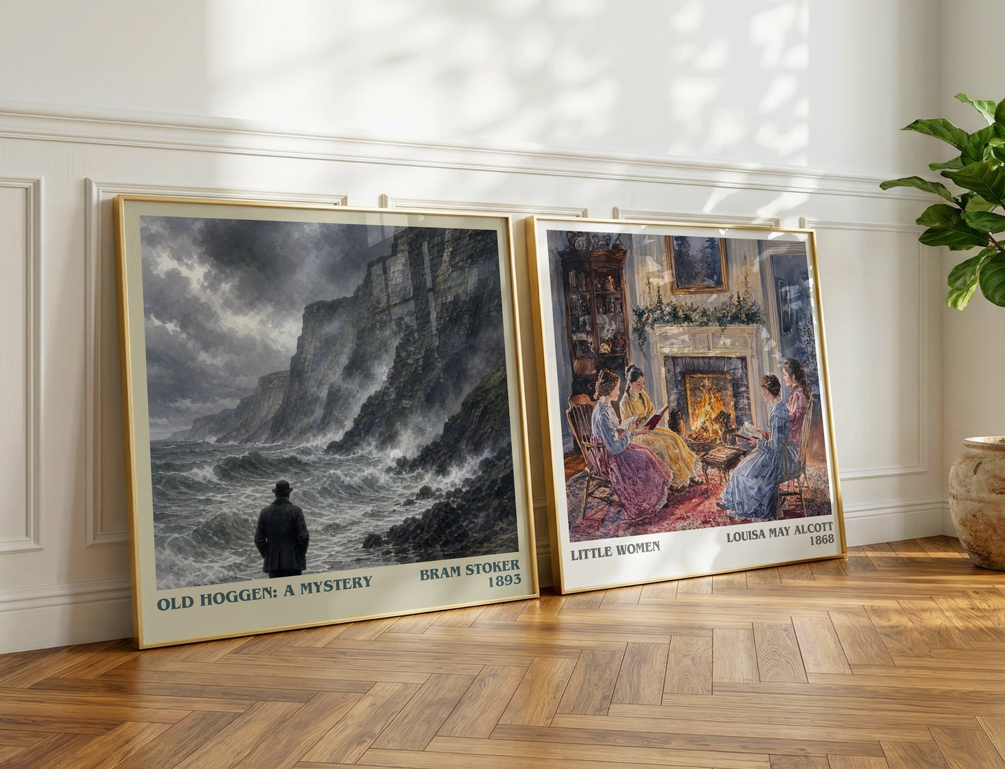 Old Hoggen: A Mystery literary print on bookshelf – Bram Stoker fan gift