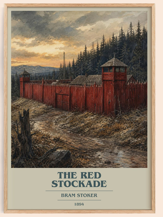 The Red Stockade Book Cover Poster by Bram Stoker