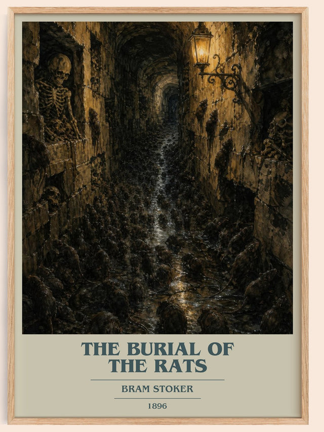 The Burial Of The Rats Book Cover Poster by Bram Stoker