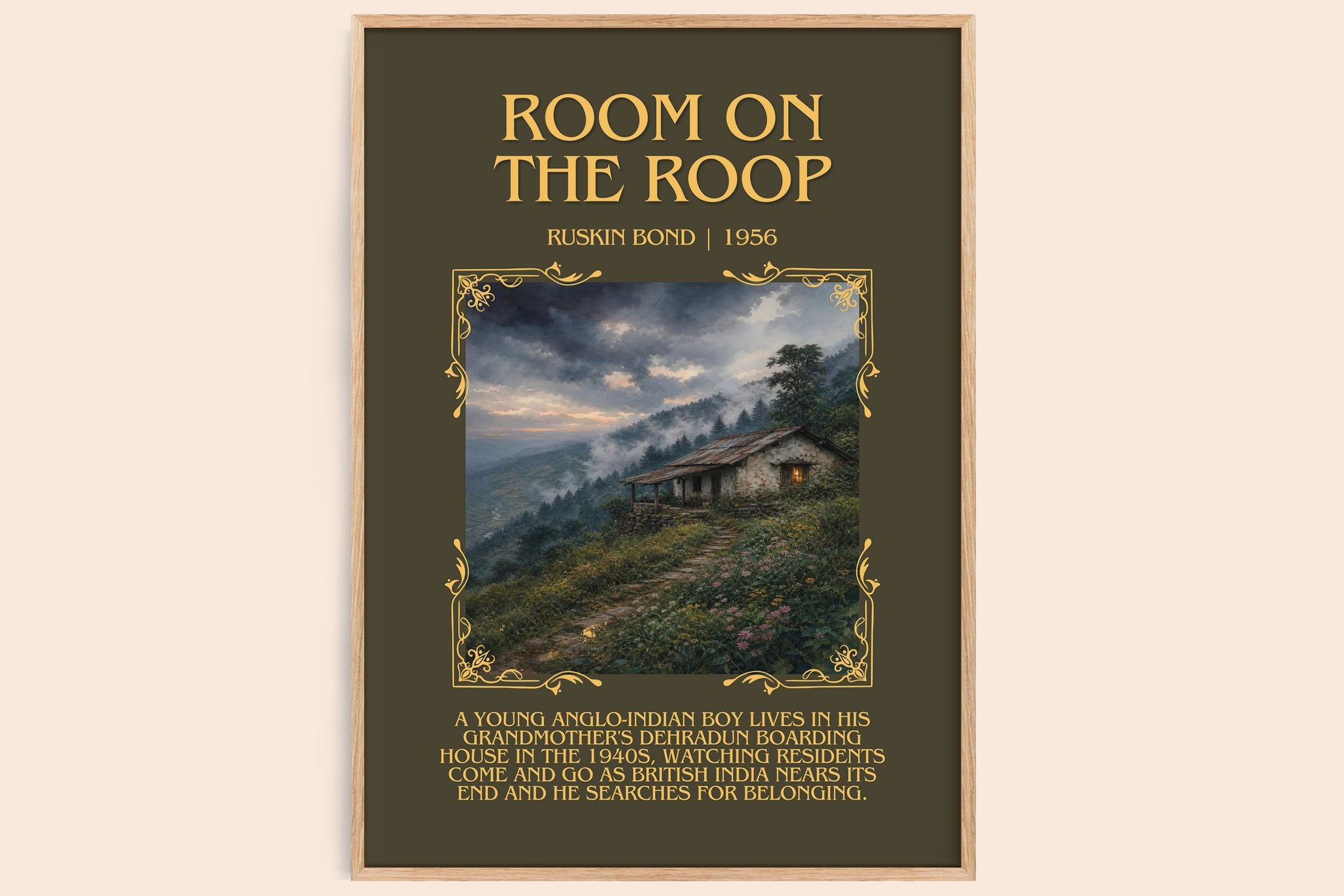 Room On the Roop Minimalist Book Poster by Ruskin Bond