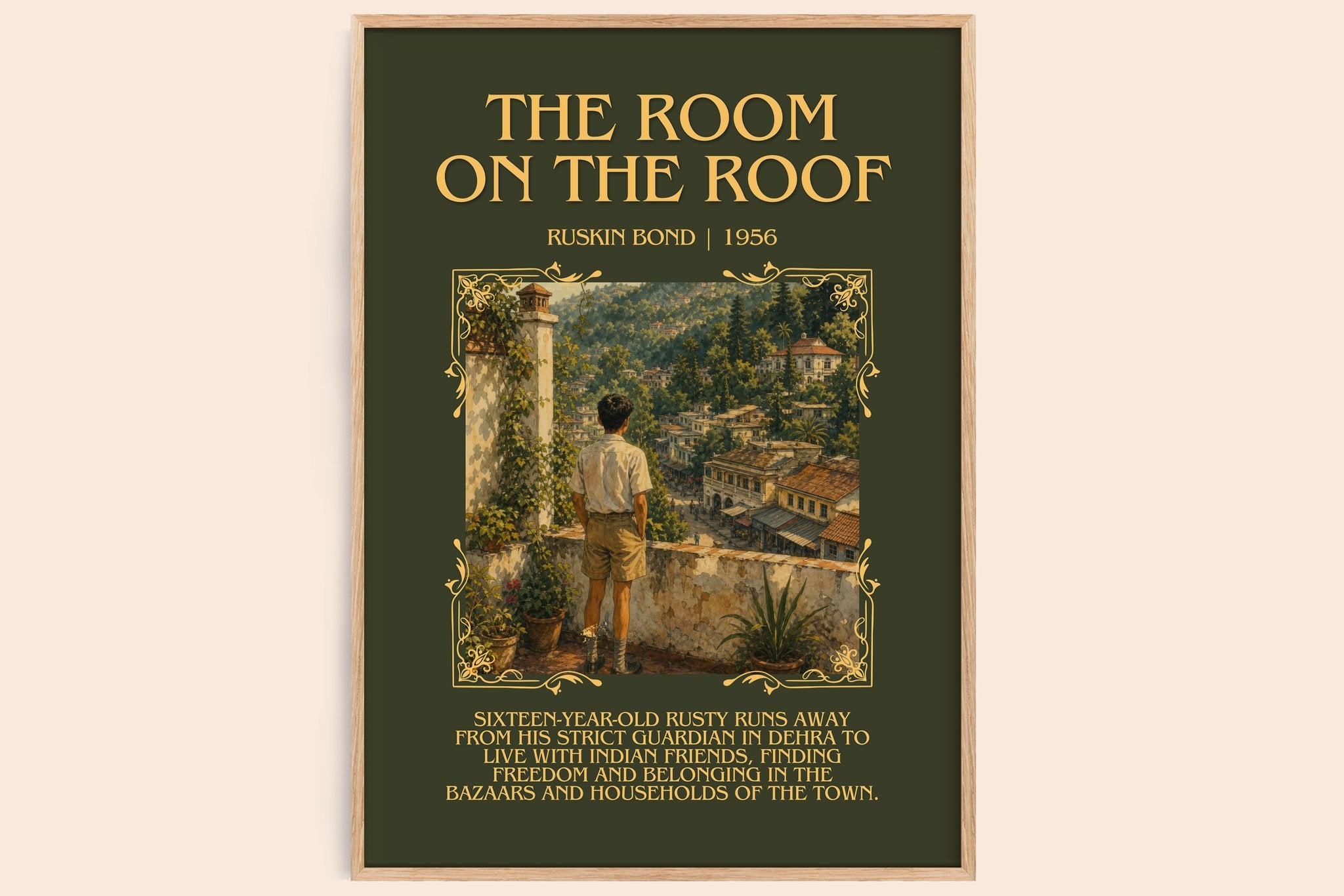 The Room On The Roof Minimalist Book Poster by Ruskin Bond