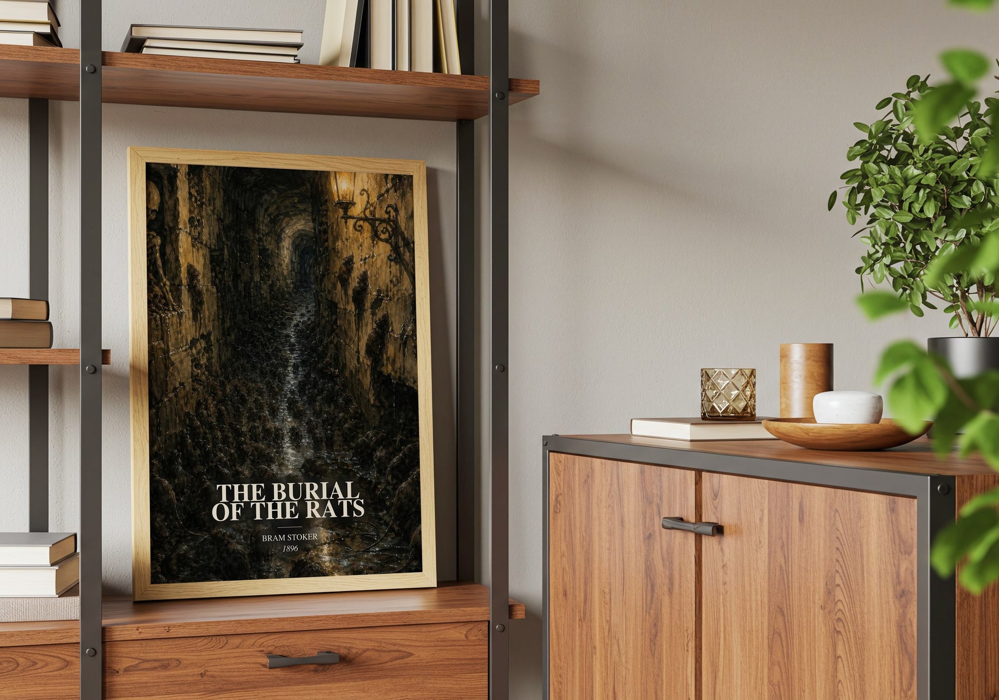 The Burial Of The Rats book watercolour illustration paper finish options – matte satin gloss
