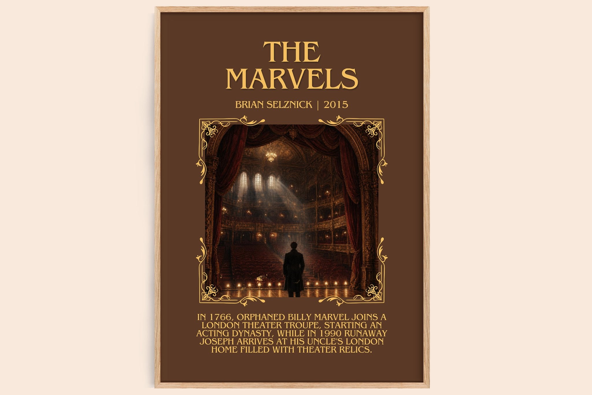 The Marvels Minimalist Book Poster by Brian Selznick