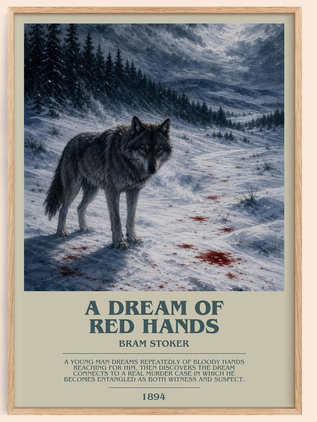 A Dream Of Red Hands Bookish Wall Art by Bram Stoker