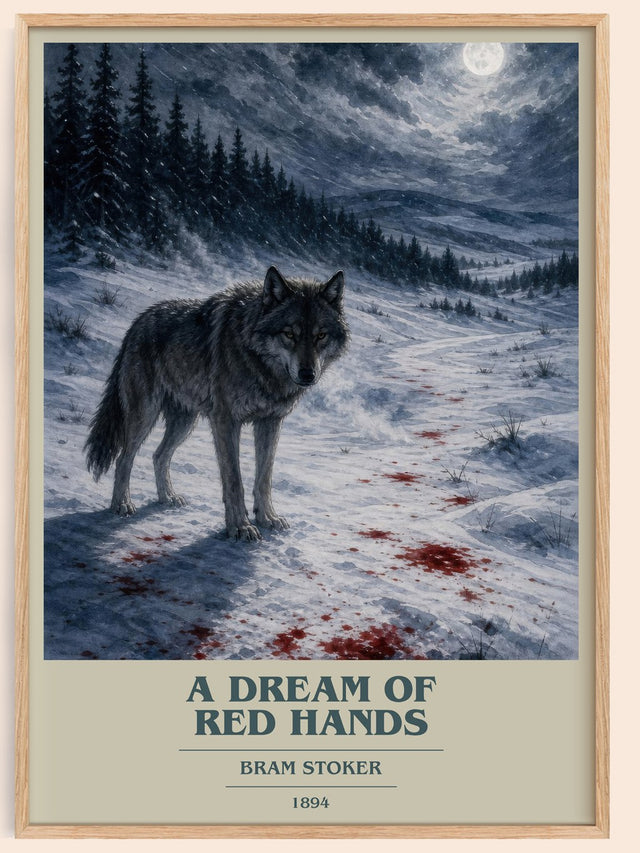 A Dream Of Red Hands Book Cover Poster by Bram Stoker
