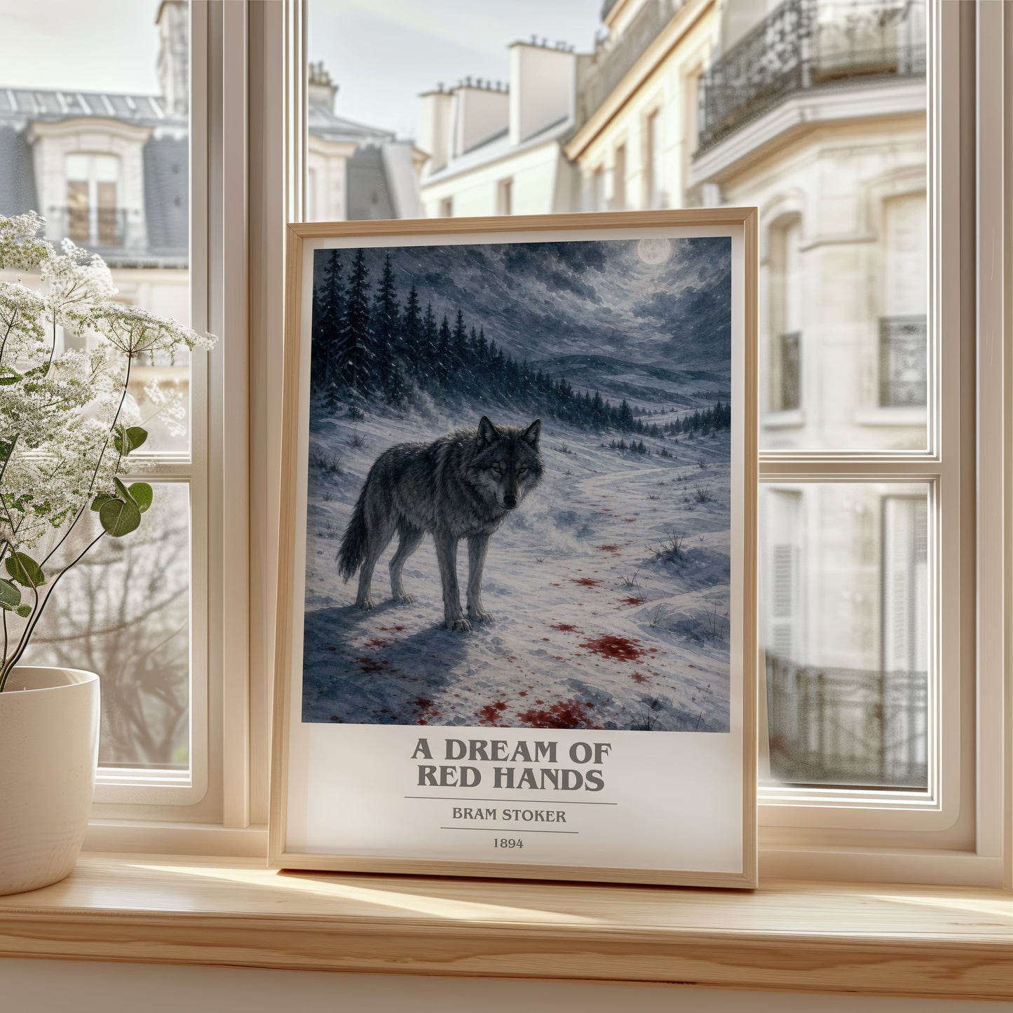 A Dream Of Red Hands book cover poster colour and style options – Bram Stoker book art
